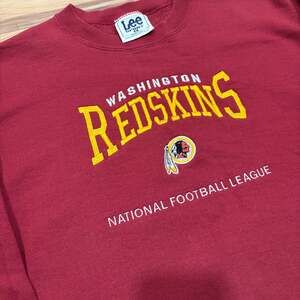 NFL Vintage WASHINGTON REDSKINS Football sweater shirt size L vintage Lee sport